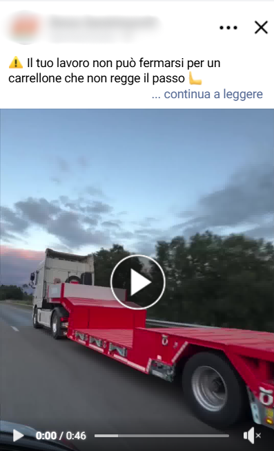 Esempio di inserzioni utilizzate