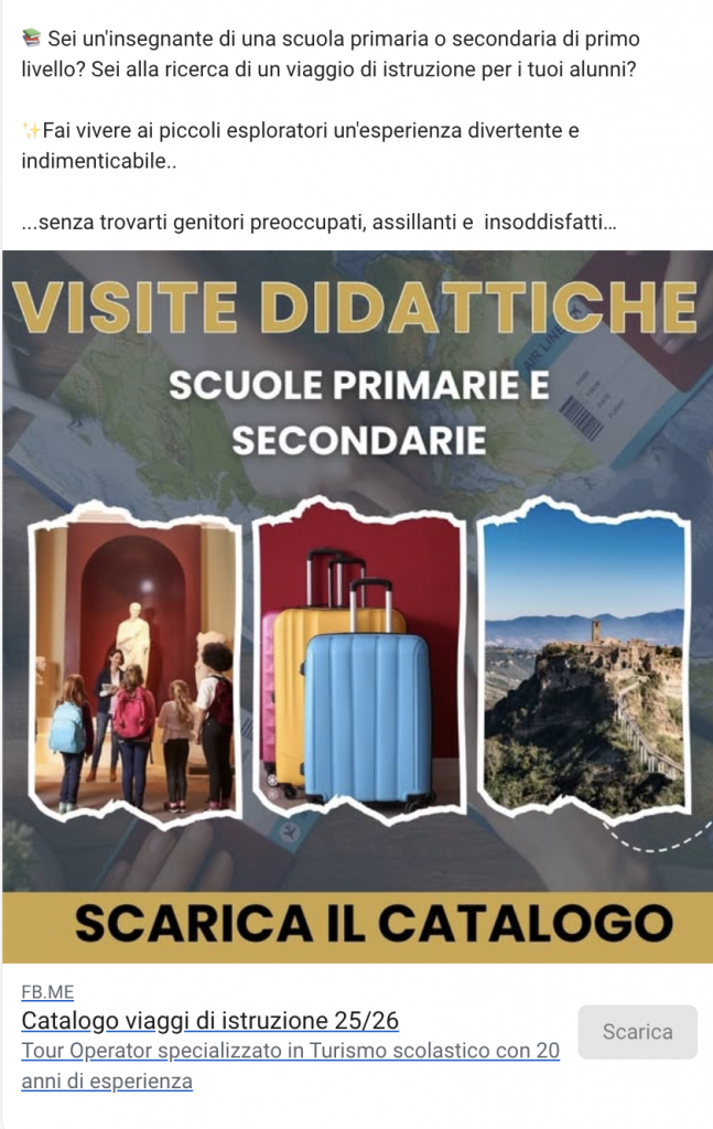 Alcuni esempi delle nostre inserzioni