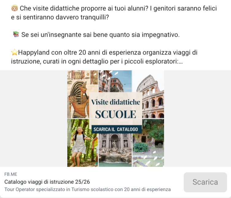 Alcuni esempi delle nostre inserzioni
